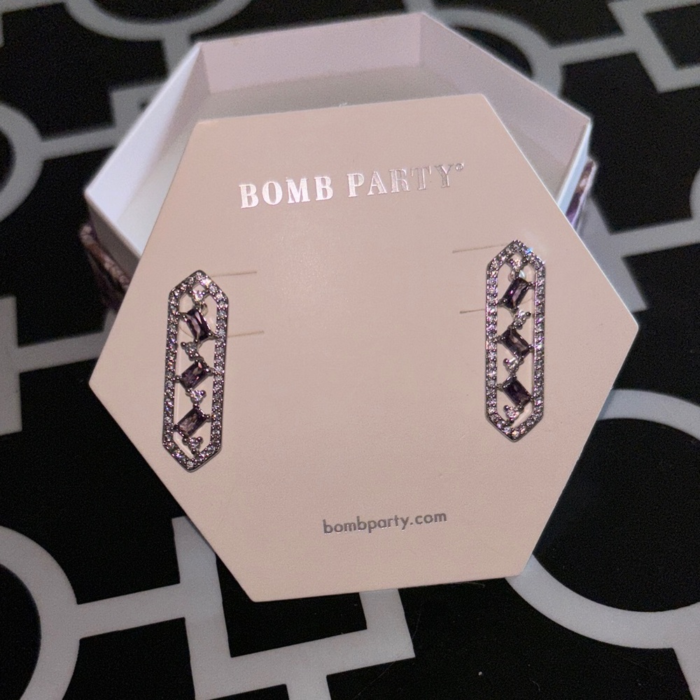 Bomb Party Earrings “Maze Of Sparkle”